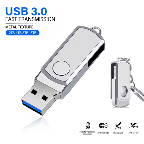 Metal USB Memory Stick 16TB 8TB High Speed Transfer Memoria USB 3.0 Pen Drive 4TB Cle USB Flash Driv