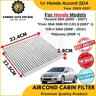 Cabin Filter Aircon Filter Honda Accord SDA CRV SWA - 80292-SDA-A01