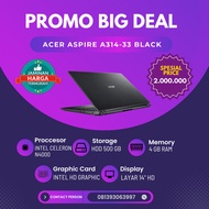 Acer Aspire 3 A314-33 Celeron N4000 4GB 500GB 14"HD Win+OHS 10 (2nd)