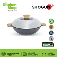 Shogun Granite Plus Ceragan Ceramic 36 x 11cm Non-stick Covered Wok 7.2L (IH)