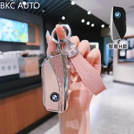 Diamond-encrusted Bow Car Key Fob Case for BMW 1, 5, 7 Series, X6, X7, X1, X3, X5, XM, IX, G81, U06,