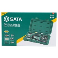 SATA SATA Tools 6.3mm Socket Wrench Xiaofei 36-Piece Set Ratchet Wrench Set 09001