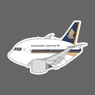 Singapore Airlines Boeing B777 Q Version Civil Aircraft Airplane Shape Waterproof 3M Sticker Size 90