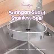 FurnitureStyle - Sink Dishwashing Strainer - Sink Strainer - Multipurpose Corner Strainer Sink Strai