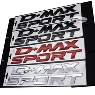 D-MAX SPORT Logo 2020 2021 2022 3D Embossed Front Hood For ISUZU NEW ALL DMAX