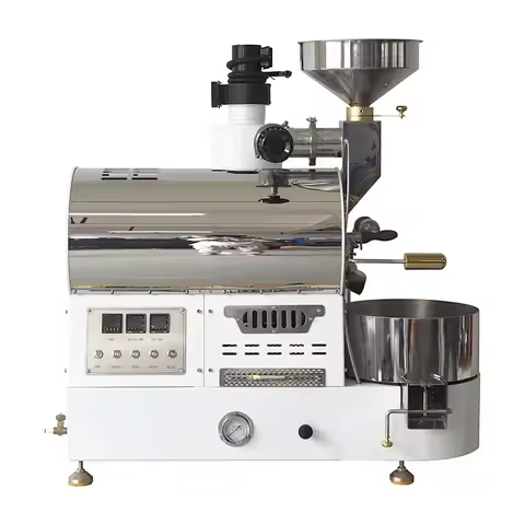 Electric commercial coffee bean roaster 220v new 2kg electric heating or gas roasting bean machine i