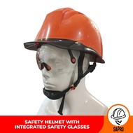 SAPRO Safety Project Helmet with Standard ABS Safety Glasses EN397