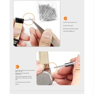 Watch Repair Kit + Watch Press Tool Watch Battery Replacement Tool Kit Watch Tool Kit with Watch Lin