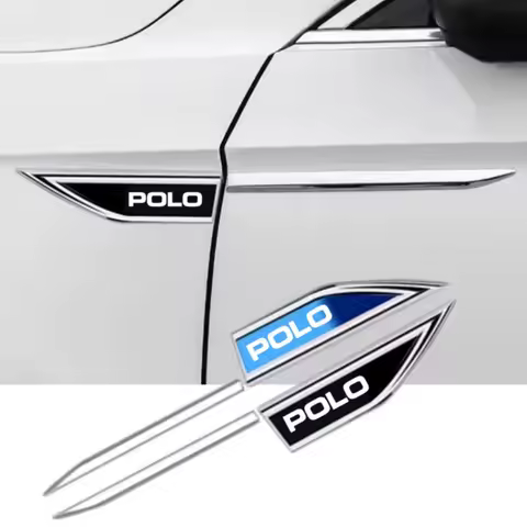 2pcs Car Accessory Side Doors Blade Car Body Protective Sticker Decal For Volkswagen VW Polo 6R 6N 6