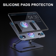 Double Layers Laptop Stand with Cooling Fans Aluminum Alloy ipad Stand Holder Laptop Cooler