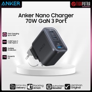 Anker Nano 70W Gan Double-Gan Portable Charger Fordable Fast Charging 3 ports Temperature control PP
