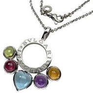 BVLGARI/ Bulgari Allegra Color Stone Necklace, 18K White Gold, 15.4g, 41.0cm, Women's