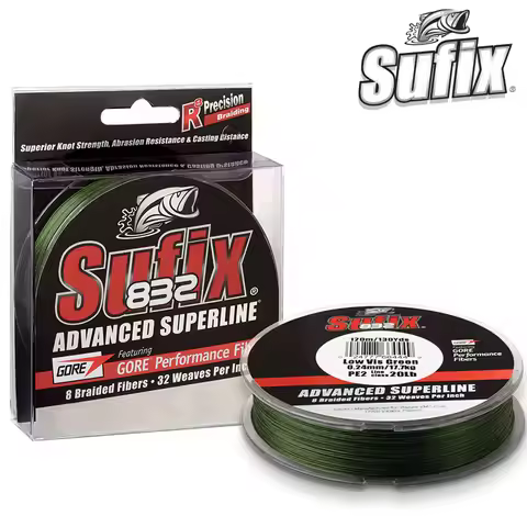 Sufix 832 Braided Fishing Line - Length:120m/250m, Diameter:0.1mm-0.42mm,Size:30-86lb PE Power linha