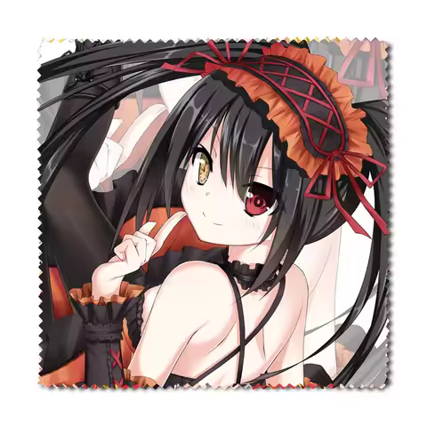 1pc Anime DATE A LIVE Flannel Eyewear Glasses Clean Cloth Himekawa Yoshino Lens Clothes