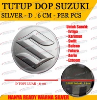 Tutup Dop Velg Suzuki Dop Roda Diameter 6cm dan 5.5cm Ertiga Karimun Swift Baleno Futura Aerio Estee
