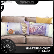 [readystock]✤○[ Zip Pillow ] Washable Malaysia Money Pillow With Zip🌈 # Bantal Ringgit Malaya + Zip