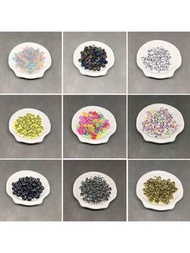 100 Piezas 4 * 7 Mm Cuentas Acrílicas De Colores Múltiples Para Hacer Pulseras, Collares Y Otros Proyectos De Artesanía De Joyería En Diy