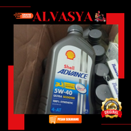 Oli Shell Matic Advance 5W-40 1 Liter Ori Oli Shell Advance Ultra Matic Scooter 150CC Original Asli