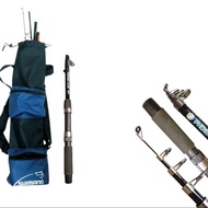 SHIMANO set pancing Tas shimano dan joran teleskopik perlengkapan