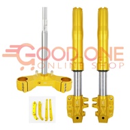 Rapido Yamaha NVX 115 Adjustable USD Front Fork Set With Steering T - 48mm (Gold)