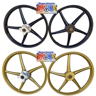 Y15/ Y16/ Y15ZR/ Y16ZR CUSTOM RIM ENKEl 5 BATANG + HUB CHROME