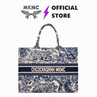 MKMC Totebag Wanita Import Tas Bahu Kanvas Kuliah Medium Kerja Top Handle Bag Fashion Korean Style T