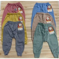 Usagi Usagi Premium Baby Long Pants Plain Cotton Baby Long Pants/ 6 pcs SNI