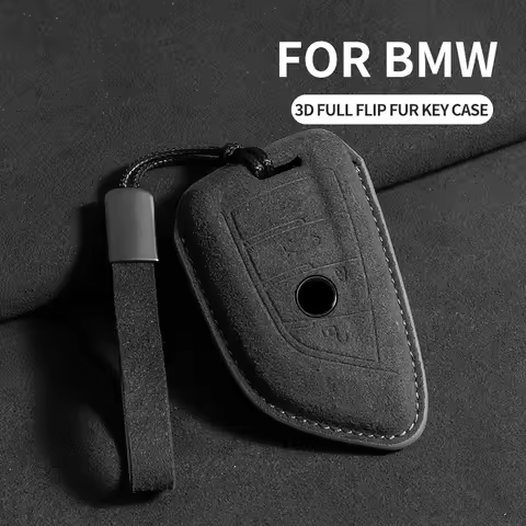 Car Key Case For BMW F20 F30 F31 F11 X3 F25 X4 I3 M3 M4 G30 G20 X1 X2 X4 X5 X6 1 3 5 Series Suede Ca