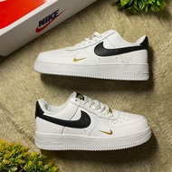Sepatu Nike Air Force1 Low White Gold