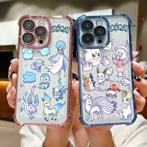 Sylveons Eevees Gengars Anime P-Pokemons Case For Xiaomi 17T Pro 15T 14T 15 14 Poco F7 F8 Ultra M7 M