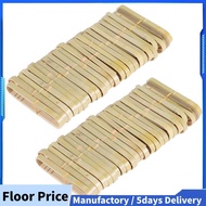 50Pcs Tongs Disposable Cooking Utensils Mini Bamboo Tongs Natural Toast Tongs for Cooking