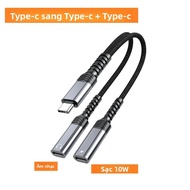 Cáp Chuyển Đổi Tai Nghe USB-C Sang 3.5mm Cho iPhone 15/16 Samsung - Bộ Chuyển Đổi Âm Thanh Tai Nghe 