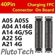 10pcs 40Pin Charging Port FPC Connector  For Samsung A05 A05S A04 A146B A14 4G/5G A22 5G A21 4G Char