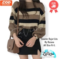 Lita By Zaviera Knitted Sweater / Women's Knitted Sweater / oversized knitted top / Knitted Sweater