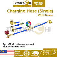 TOMODACHI Car Aircond Gas DIY Refill Charging Hose With Gauge | Refrigerant Refill Charging Hose  Wi