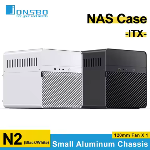 Jonsbo N2 NAS Aluminum Mini ITX Case Computer Office Desktop Chassis 5 Hard Disk Supports SFX Power