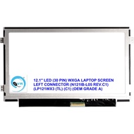 12.1'' LED ( 30PIN ) WXGA LAPTOP SCREEN LEFT CONNECTOR ( N121IB-L05 REV.C1 ) (LP121WX3 (TL) ( C1 )) 