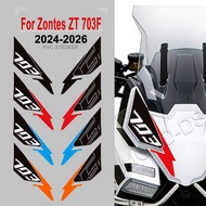 Motorcycle Front Windscreen Decals Protector Sticker Kit For Zontes ZT703-F ZT-703F 703F Adventure