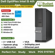 Dell OptiPlex Intel i5 4th Gen 4GB Ram 256GB SDD windows 10 Pro SFF/MT PC Desktop Computer