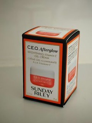 SUNDAY RILEY C.E.O. AFTERGLOW BRIGHTENING VITAMIN C GEL CREAM 8G with box, Powered by high-strength 