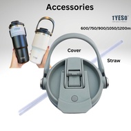 Straw Lid Tumbler Gantian Tyeso Replacement Straw Cap 600ml 750ml 900ml 1050ml 1200ml