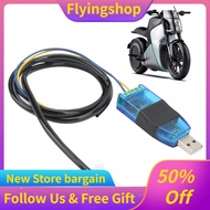 flyingshop Tbest USB Programming Cord Electric Bike Programmable Data Cable Baud Rate 115200 for Con