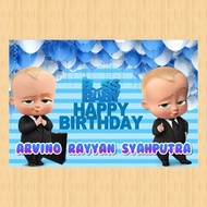 BOSS BABY BOSS banner, BOSS BABY BOSS banner, children's birthday banner, BOSS BABY BOSS background,