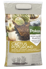 Pokon Houseplants Cactus Potting Soil Mix 5 L with 60 Days Fertiliser (14-16-18) and Trace Elements