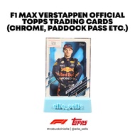 Max Verstappen F1 Formula 1 Topps Official Single Trading Cards Red Bull F1 Cards
