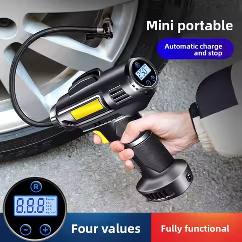 Wireless Car Air Pump Car Air Pump Portable USB Electric Vehicle Tire Air Pump Digital Display