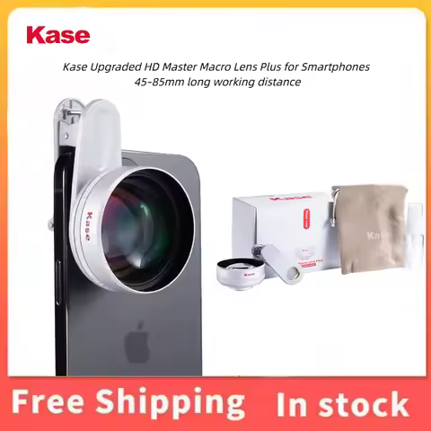 Kase Upgraded HD Master Macro Lens Plus 45-85mm Focus Distance 5 Elements Aluminum Clip On Lens For 