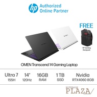 HP OMEN Transcend 14-fb0045TX/ 14-fb0046TX/ 14-fb0039TX/ 14-fb0042TX 14" 2.8K OLED 120Hz Gaming Laptop -Intel Core Ultra