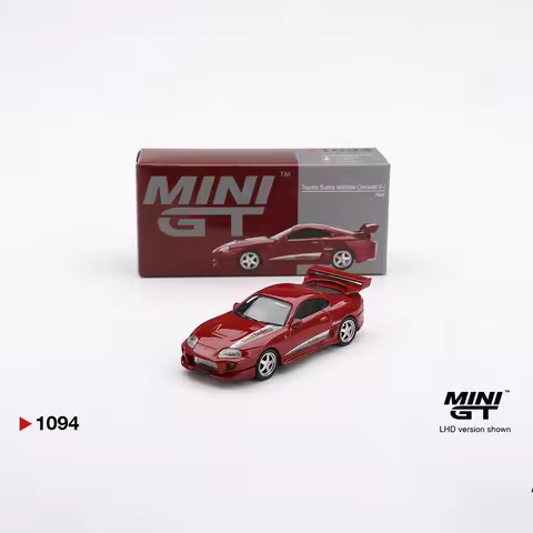 MiniGT 1094 1:64 Toyota Supra MK4 VeilSide Combat V-I Gloss Red LHD Diecast Model Car Item#1094 In S