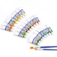 ✽❐♧【Free 2 pcs brush】gouache 24 Colors Water Color 24pcs 5ml School Supplies Stationery
